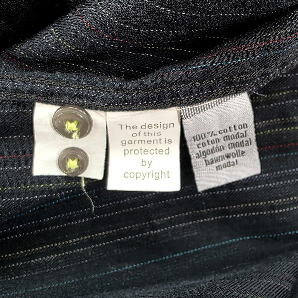 Modern Statement Visconti Dress Shirt Men’s XL Multicolor Stripe Date Night - Picture 8 of 13